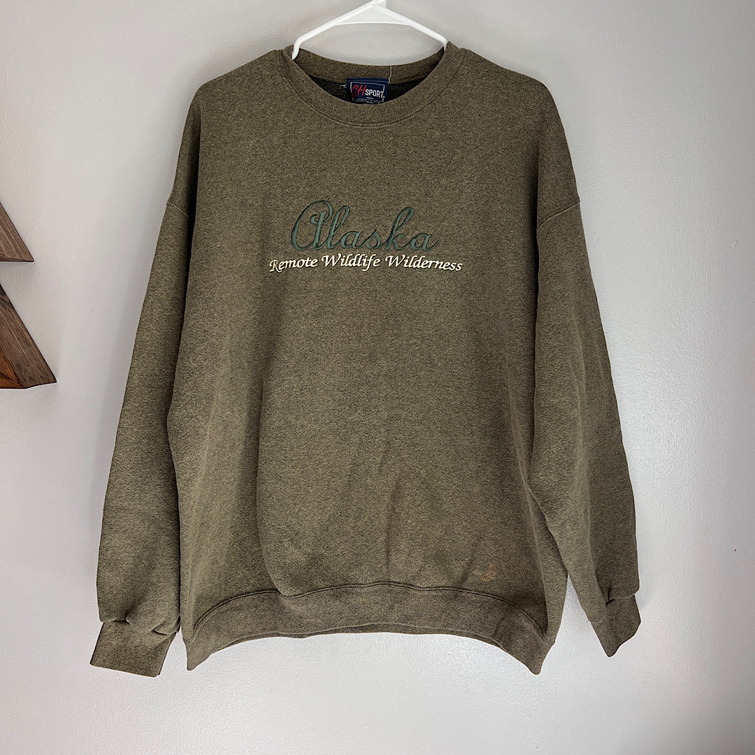 Vintage Alaska Wildlife Wildrness Crewneck