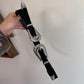 Black Double Buckle Western Belt