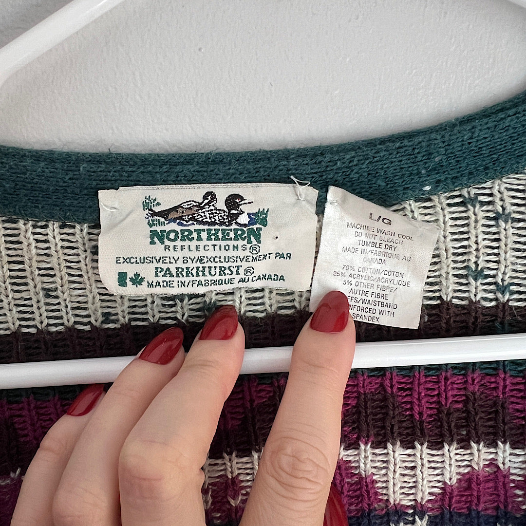 Vintage Northern Reflections Country Cardigan Sweater