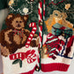 Vintage Christmas Jingle Bells Embellished Kids Knit Sweater