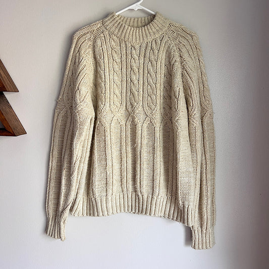 '90s Vintage Cable Knit Sweater