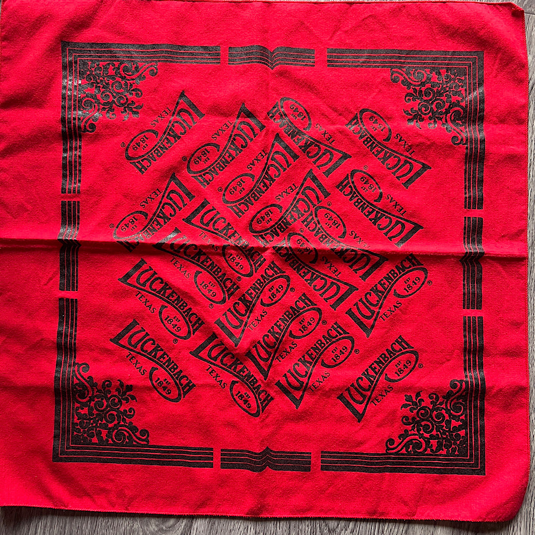 Vintage Luckenbach Texas Bandanas (set of 2)