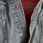 Vintage Levi's Plaid Lined/Quilted Sleeves Denim Jacket Standard Trucker