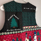 Vintage Handmade Quilted Snowman Christmas Vest