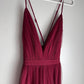 Lulus Rare Beauty Maroon Maxi Dress
