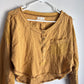 UO Mustard Cropped Long Sleeve