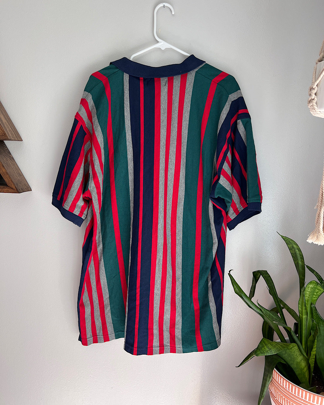 Vintage Sahara Striped Polo T-Shirt