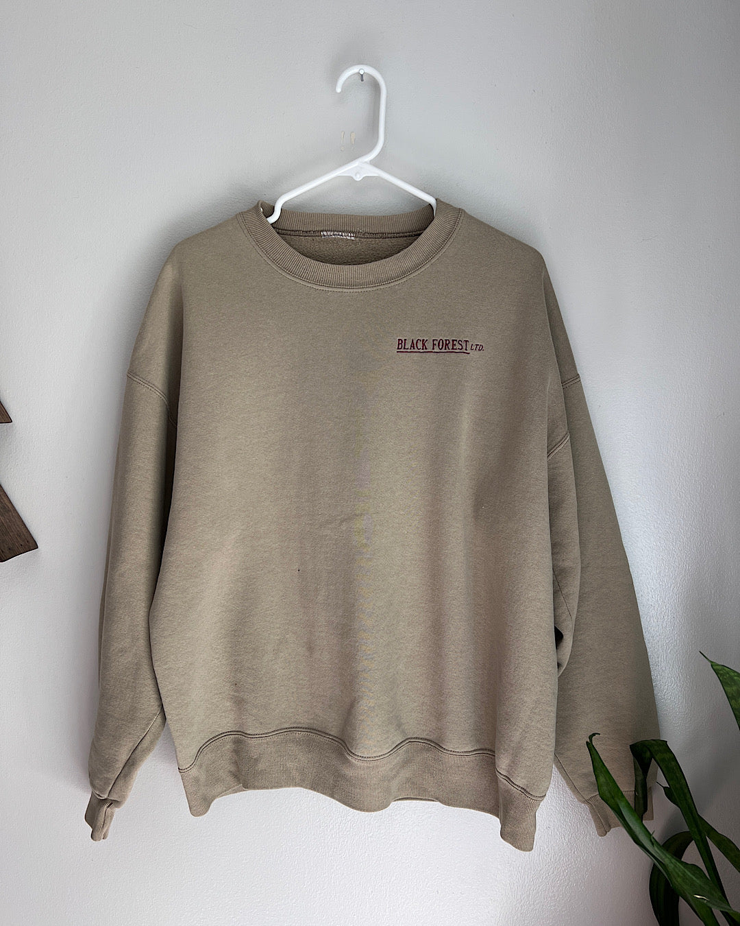 Vintage Tan Embroidered Crewneck Sweatshirt
