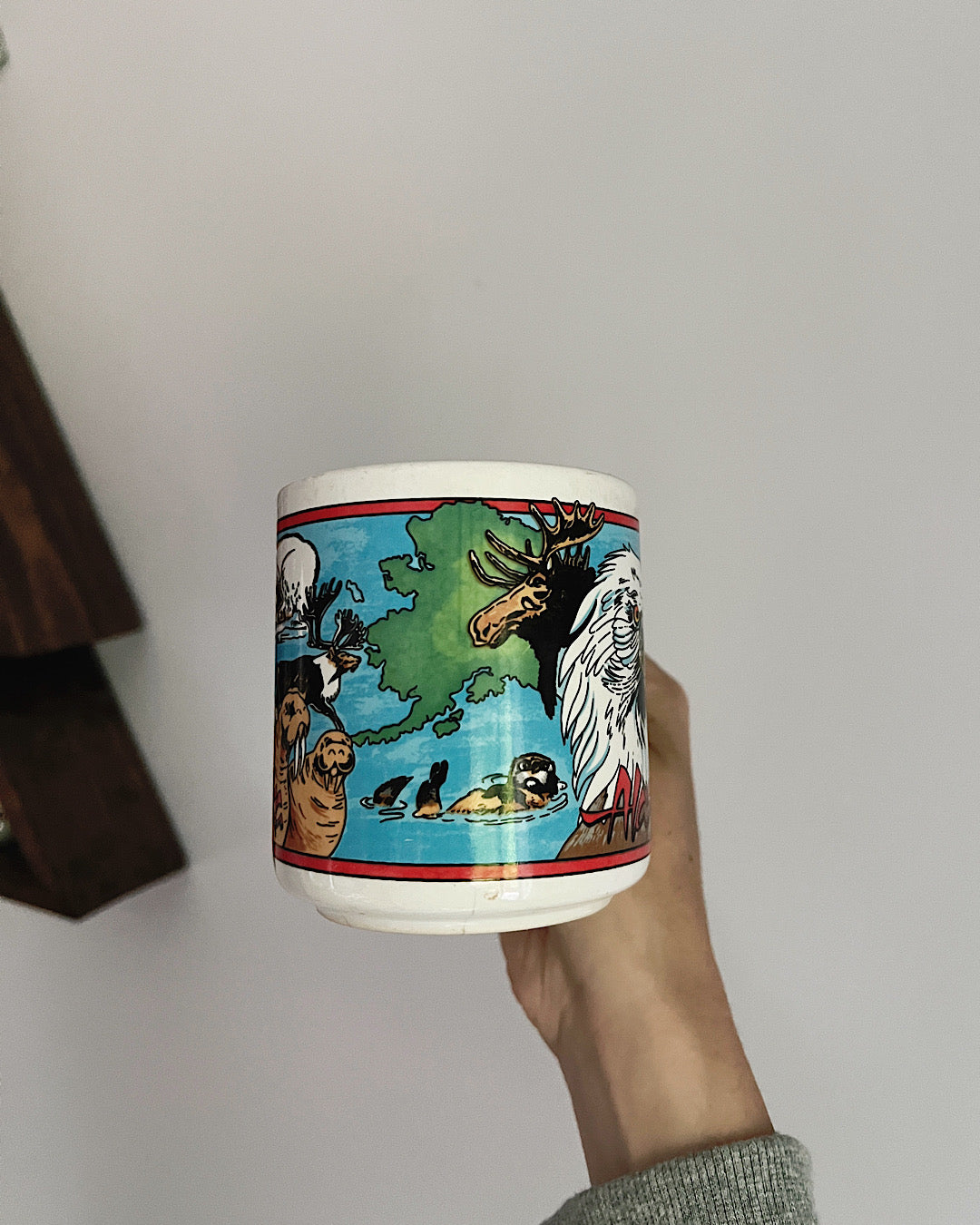 Vintage Alaska Eagle Souvenir Mug