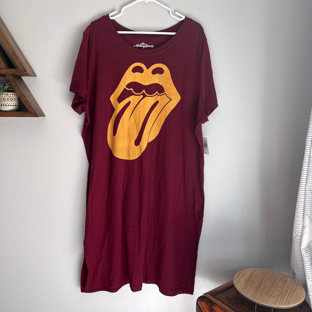 Band Tee Dress Front/Back Design NWT