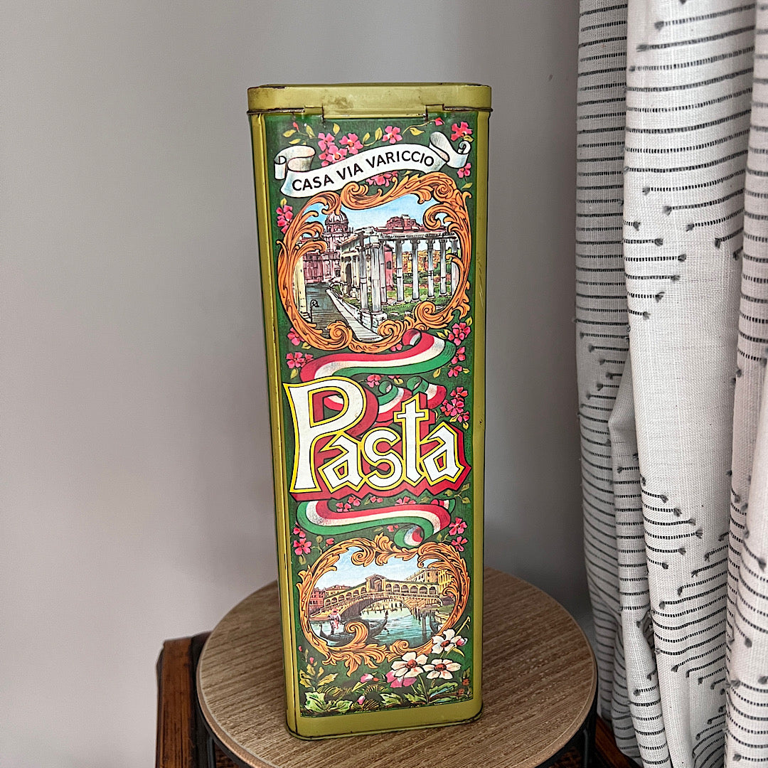 Vintage Pasta Tin Canister