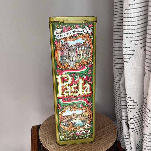 Vintage Pasta Tin Canister