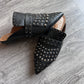 French Sole (FS/NY) Studded Pointed Toe Slip On Leather Shoes (9)