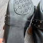 French Sole (FS/NY) Studded Pointed Toe Slip On Leather Shoes (9)