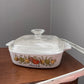 '70s Corningware Spice of Life L'Echalote Baking Dish with Lid