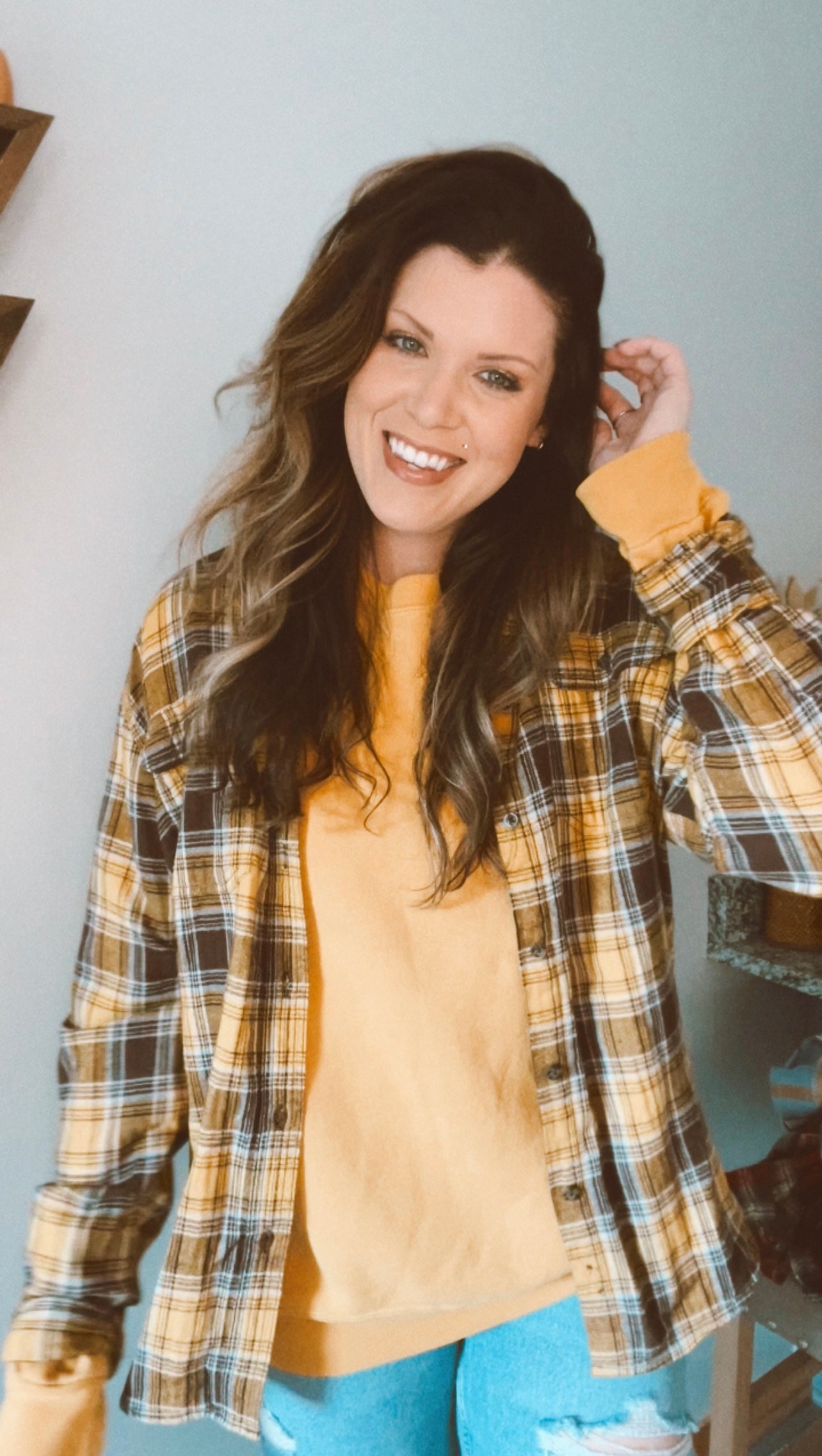 Yellow & Brown Flannel