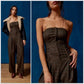 UO BDG Danny Strapless Plaid Jumpsuit