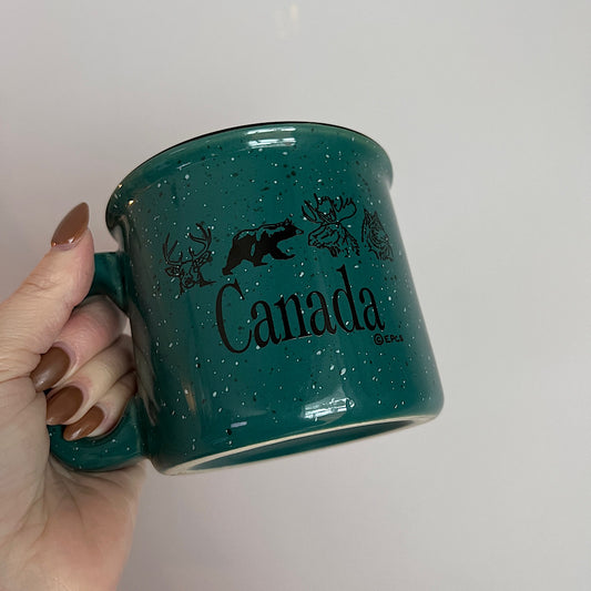 Canada Teal Speckled Stoneware Mug