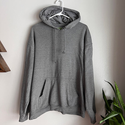 Blank Gray Hooded Sweatshirt