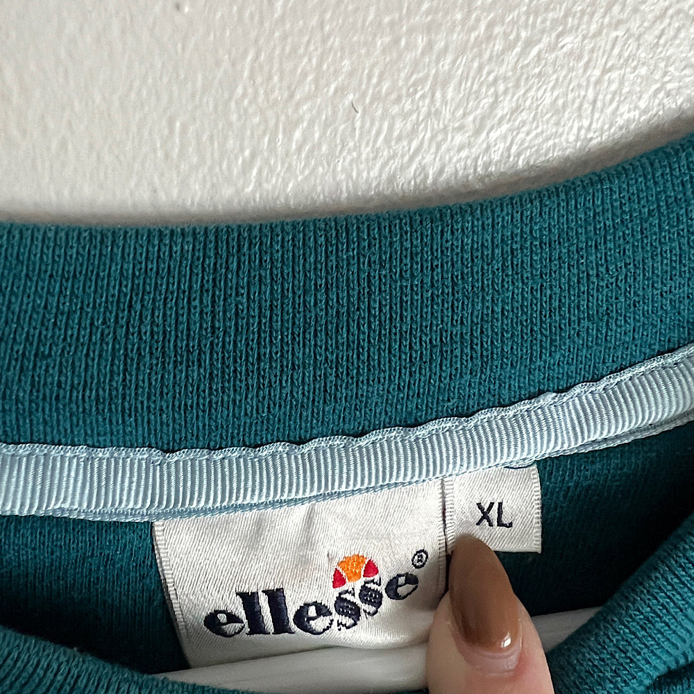 '90s Vintage Ellesse Embroidered Crewneck Sweatshirt