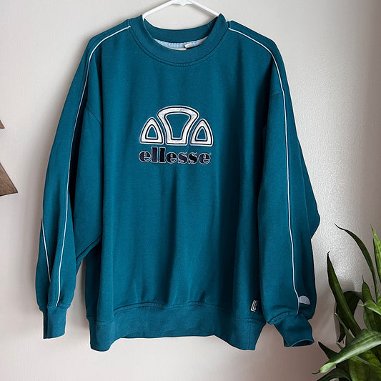 '90s Vintage Ellesse Embroidered Crewneck Sweatshirt