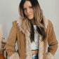 Vintage Penny Lane Suede & Faux Fur Jacket