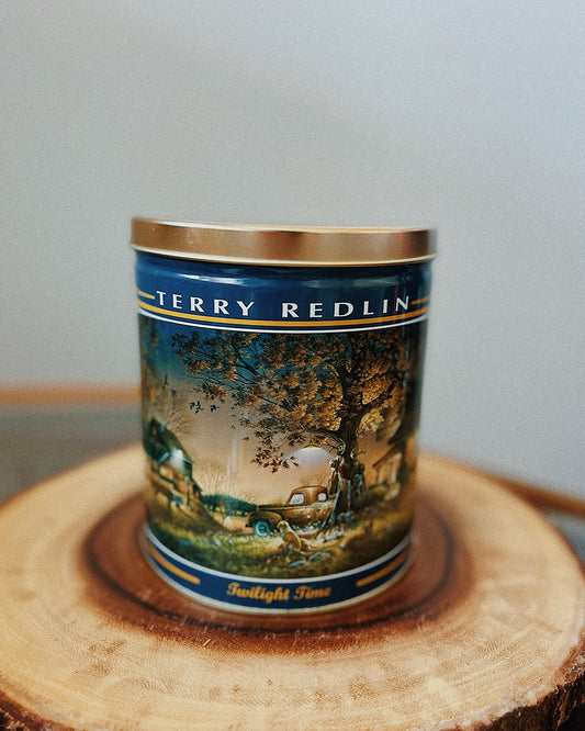 Vintage Terry Redlin Twilight Time Tin Canister