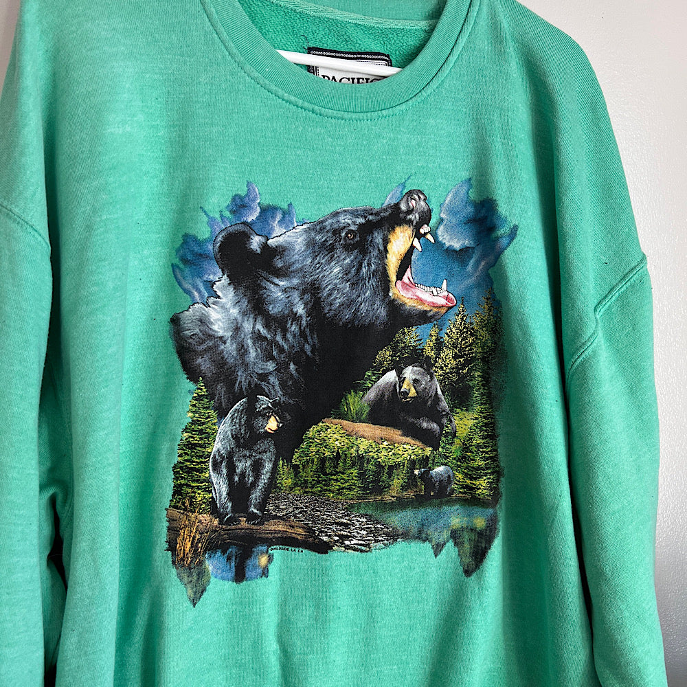 Vintage Bear Graphic Crewneck Sweatshirt
