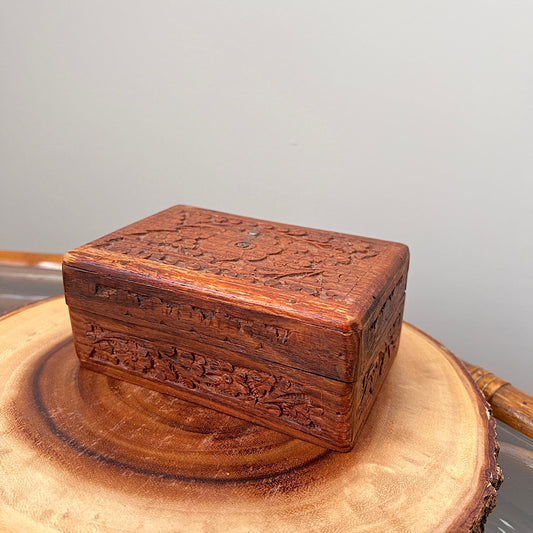 Vintage Ornate Wooden Box