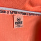 Vintage ('10) PINK Terry Zip Hoodie Neon Orange & Gold Foil