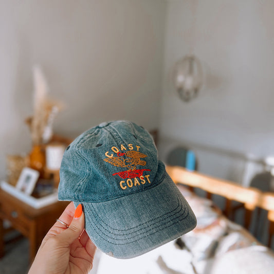 Coast to Coast Embroidered Denim Hat