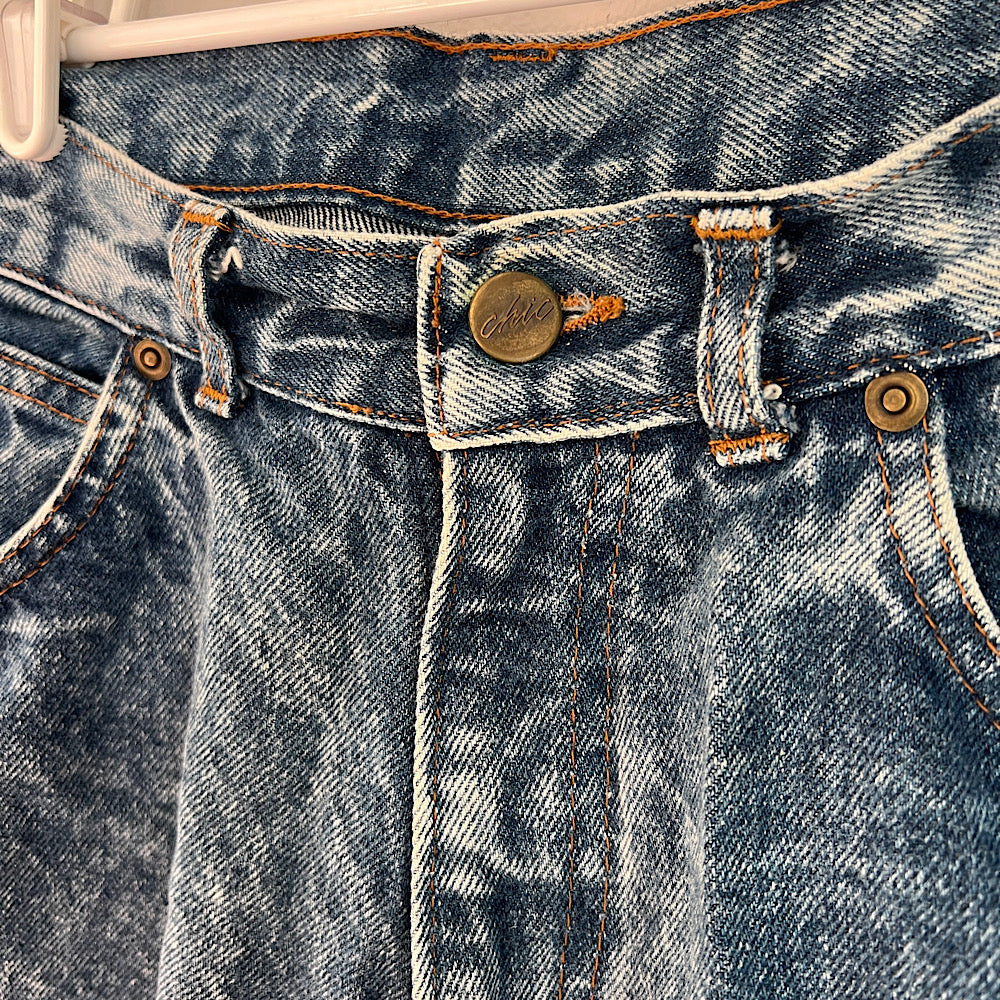 Minny Thrift | Secondhand Shop | Chic Vintage '80s Acid Wash Jeans