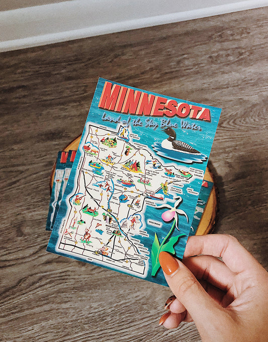 Map of Minnesota Post Cards